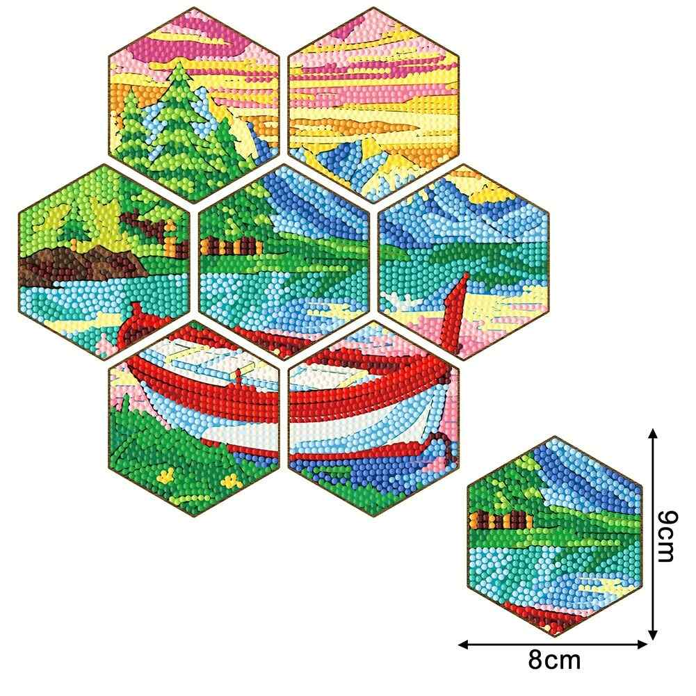 Honey Comb 7-pack - Diamond Painting Coasters