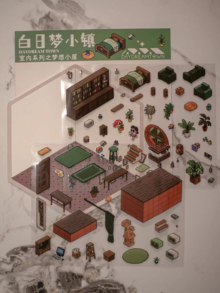 Create Dream Room Sticker Scene DIY 3D Miniature Scene