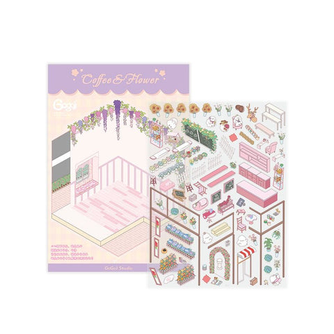 Sticker Scenes! Create your Dream Apartment|Bakery Shop|Outdoor Party|Halloween