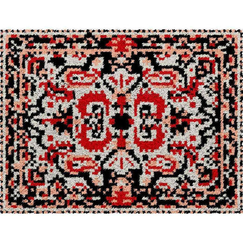 Medieval Pattern Rug - (16x20in - 40x50cm) - DIY Latch Hook Kit