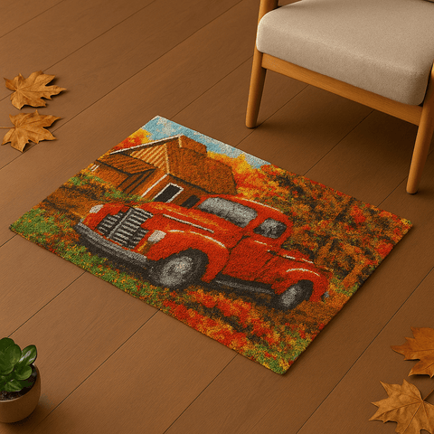 Oldies Car - (16x24in - 40x60cm ) - DIY Latch Hook Kit