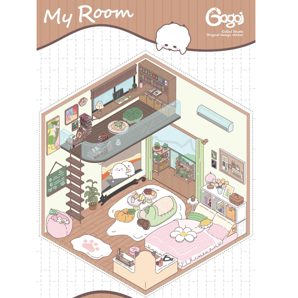 Sticker Scenes! Create your Dream Apartment|Bakery Shop|Outdoor Party|Halloween