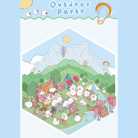 Sticker Scenes! Create your Dream Apartment|Bakery Shop|Outdoor Party|Halloween