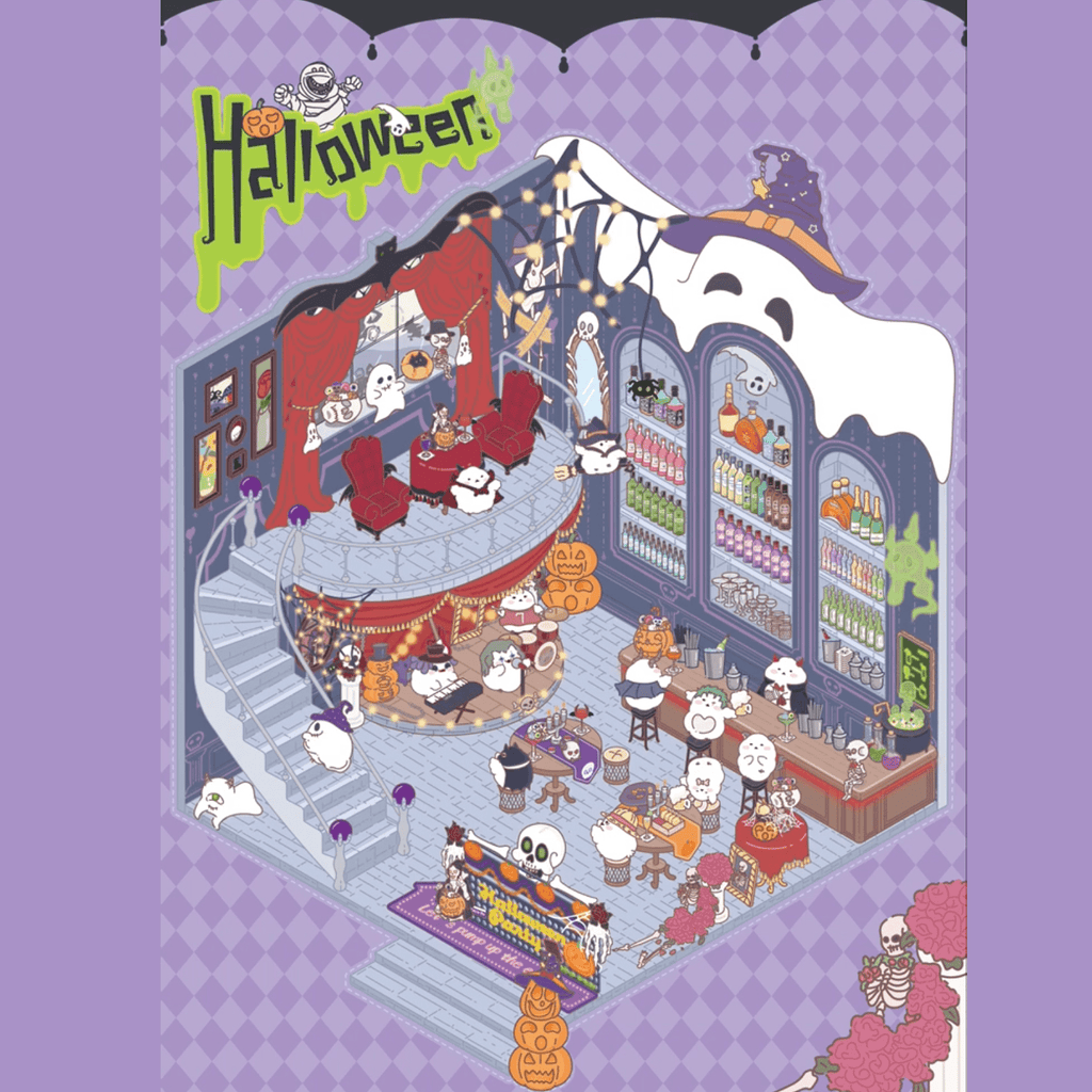 Sticker Scenes! Create your Dream Apartment|Bakery Shop|Outdoor Party|Halloween