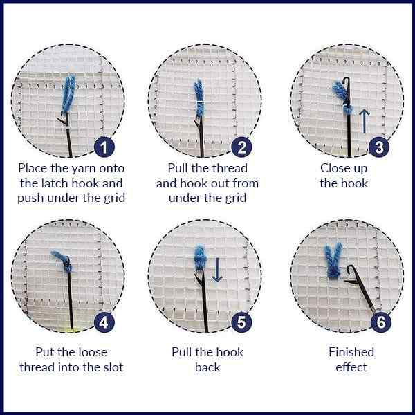 Oldies Car - (16x24in - 40x60cm ) - DIY Latch Hook Kit