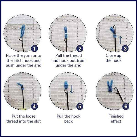 Oldies Car - (16x24in - 40x60cm ) - DIY Latch Hook Kit