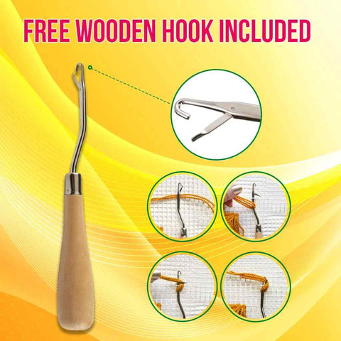 Red Barn - (16x24in - 40x60cm ) - DIY Latch Hook Kit