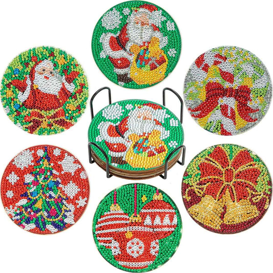 Christmas 6-pack - Diamond Painting Coasters