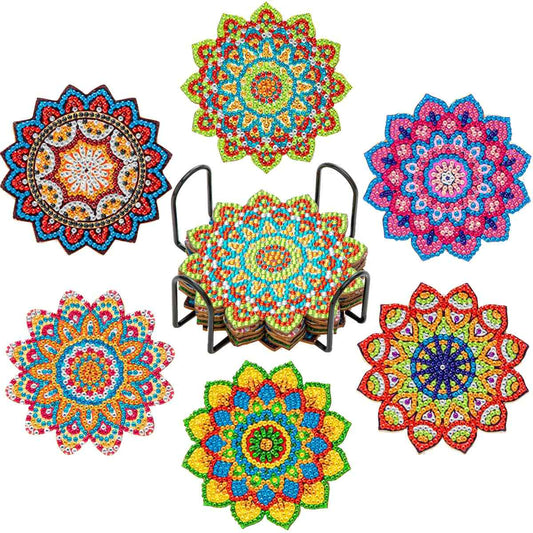 Mandalas 6-pack - Diamond Painting Coasters