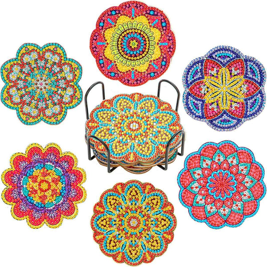 Mandalas 6-pack - Diamond Painting Coasters