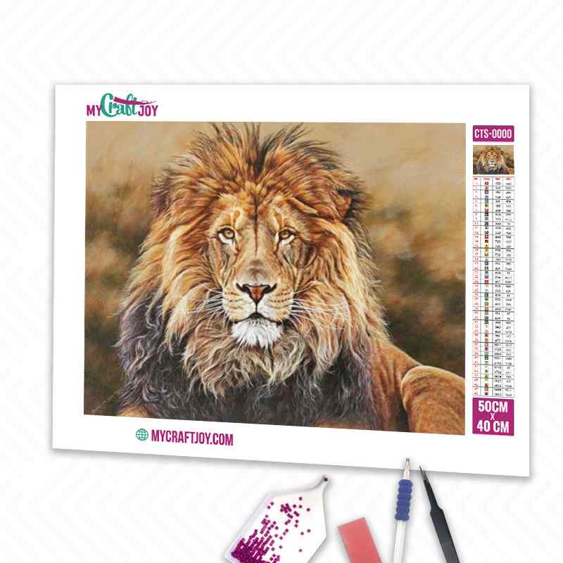 Lion - DIY Diamond Painting Kit