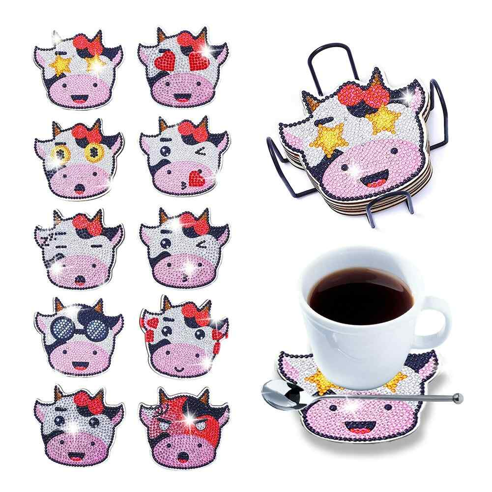 Cows 10-pack - Diamond Painting Coasters