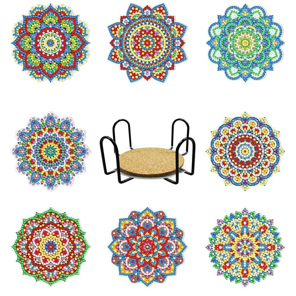 Mandalas 8-pack - Diamond Painting Coasters